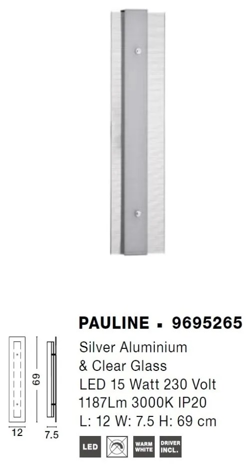 Aplica LED de perete iluminat liniar PAULINE