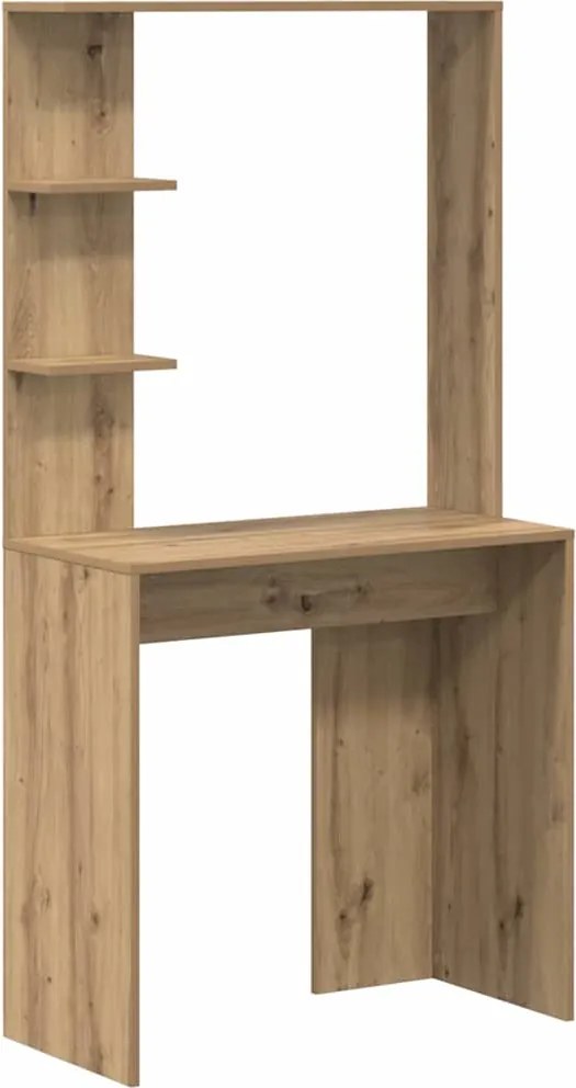 vidaXL Birou Stejar Artizanal 78,5 x 37 x 154,5 cm Lemn compozit