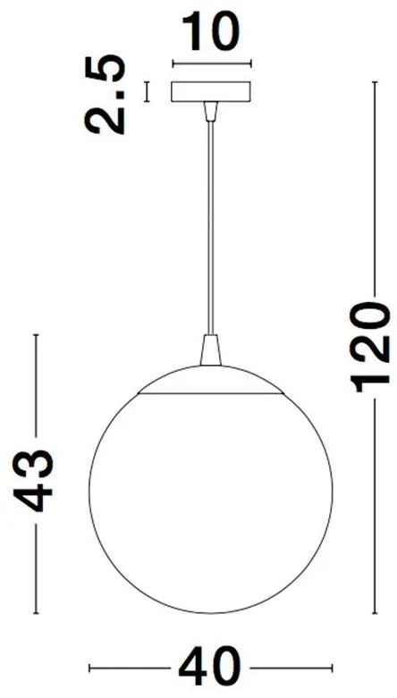 Lustra, Pendul design modern LAZIONE 40cm NVL-9080400