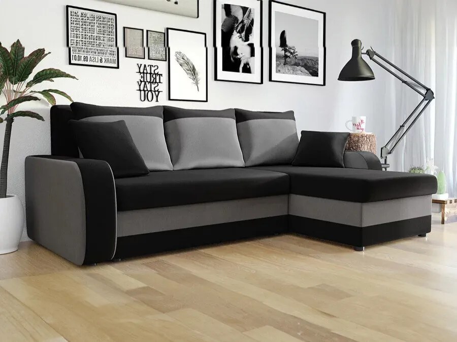 Colțar Comfivo 135Cutie de pat, 238x147x80cm, 117 kg, Picioare: Plastic