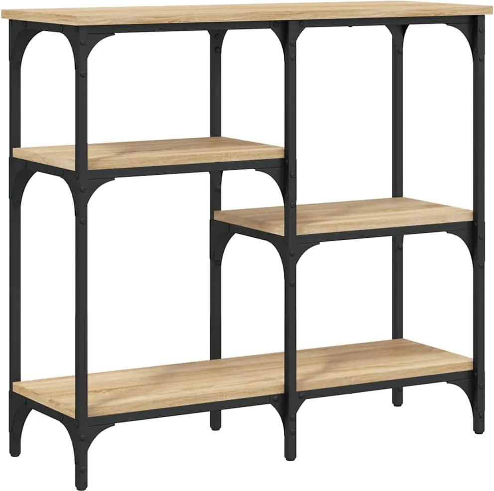 vidaXL Masă consolă din stejar Sonoma, 80x29x75 cm, lemn stratificat