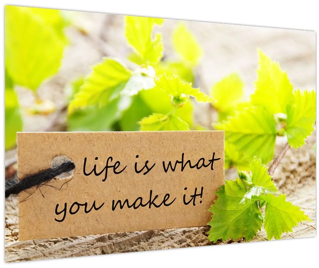 Tablou - Citat (90x60 cm)