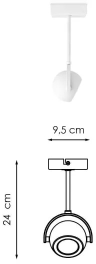 Spot LED dimabil NOP 1xGU10/5,8W/230V alb