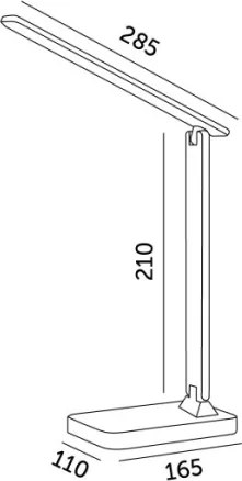 Brilagi - Lampă de birou LED RGBW reglabilă MODO LED/7W/5V 3000/4000/6500K neagră