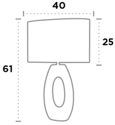 Lampă de masă ARTISAN 1xE27/60W/230V Searchlight EU1213CC