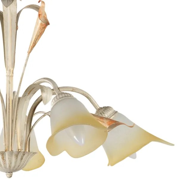 Lustră pe lanț LUCREZIA 5xE14/6W/230V crem ONLI