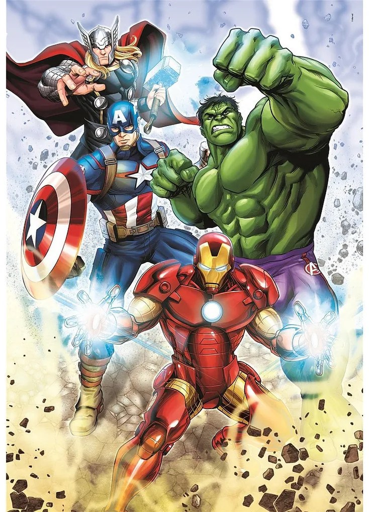 Avengers Earthquake Puzzle Clementoni cu 60 de piese