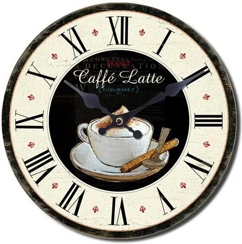 Ceas de perete Caffé latte, diamentru 28 cm