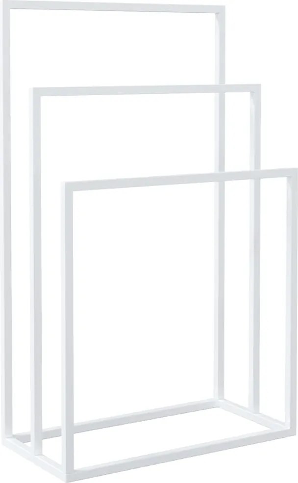 vidaXL Suport de prosoape autonom, alb, 48x24x79 cm, fier