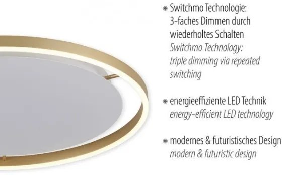 Plafonieră LED dimabilă RITUS LED/28W/230V Leuchten Direkt 15392-60