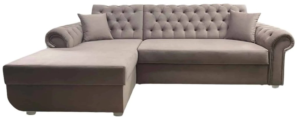 Colțar Extensibil Chesterfield, 270x165cm, Personalizabil Clasa 1 Colțul în dreapta