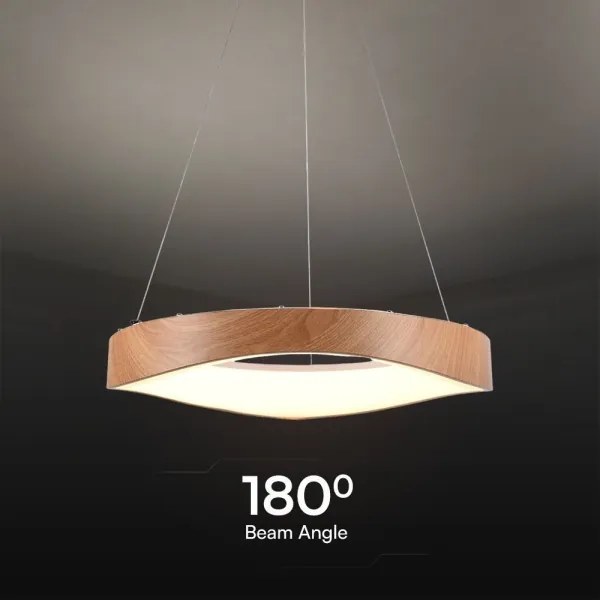 Lustră LED pe cablu LED/25W/230V 3000K ø 50 cm maro