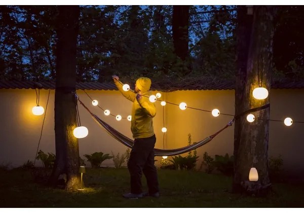 Lanț LED decorativ de exterior Kanlux 38031 GARLAND STONO 10xLED/10W/230V 6m IP67