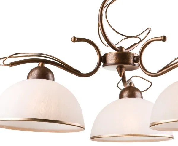 Candelabru pe tijă COBRA, 3x E27, 60W, 230V, bronz patinat