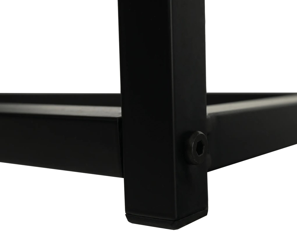 Consola in stil industrial, stejar negru, BUSTA Maro