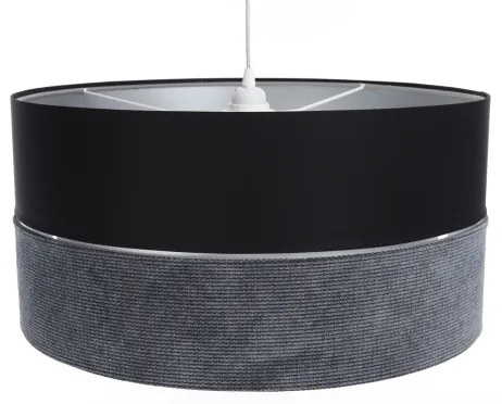 Lustră pe cablu TWIST 1xE27/60W/230V negru/gri/argintiu