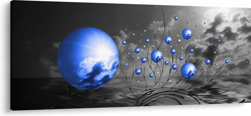 Tabloul bilelor albastru închis (120x50 cm)