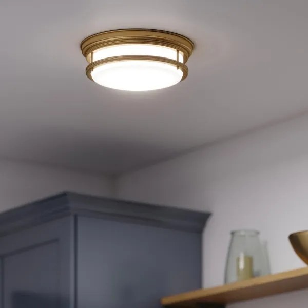 Hinkley HK-HADLEY-F-BR HADLEY - plafonieră pentru baie 3xE27/40W/230V IP44, aurie