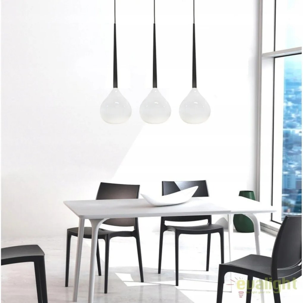 Lustra moderna Aga 3 WH/BK