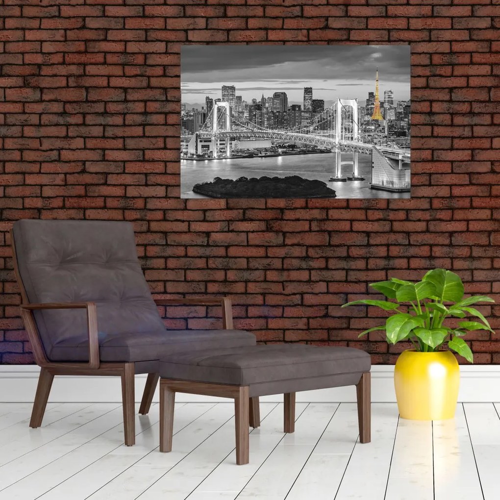 Tablou - Orașul mare cu turnul galben (90x60 cm)