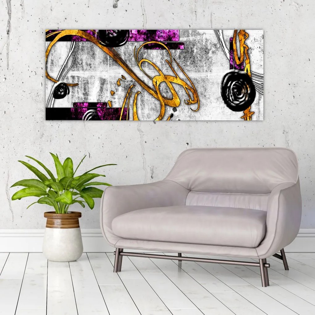 Tablou abstracției (120x50 cm)