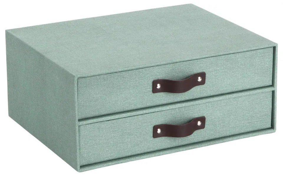 Organizator verde pentru sertar din carton Birger Canvas Paper Laminate – Bigso