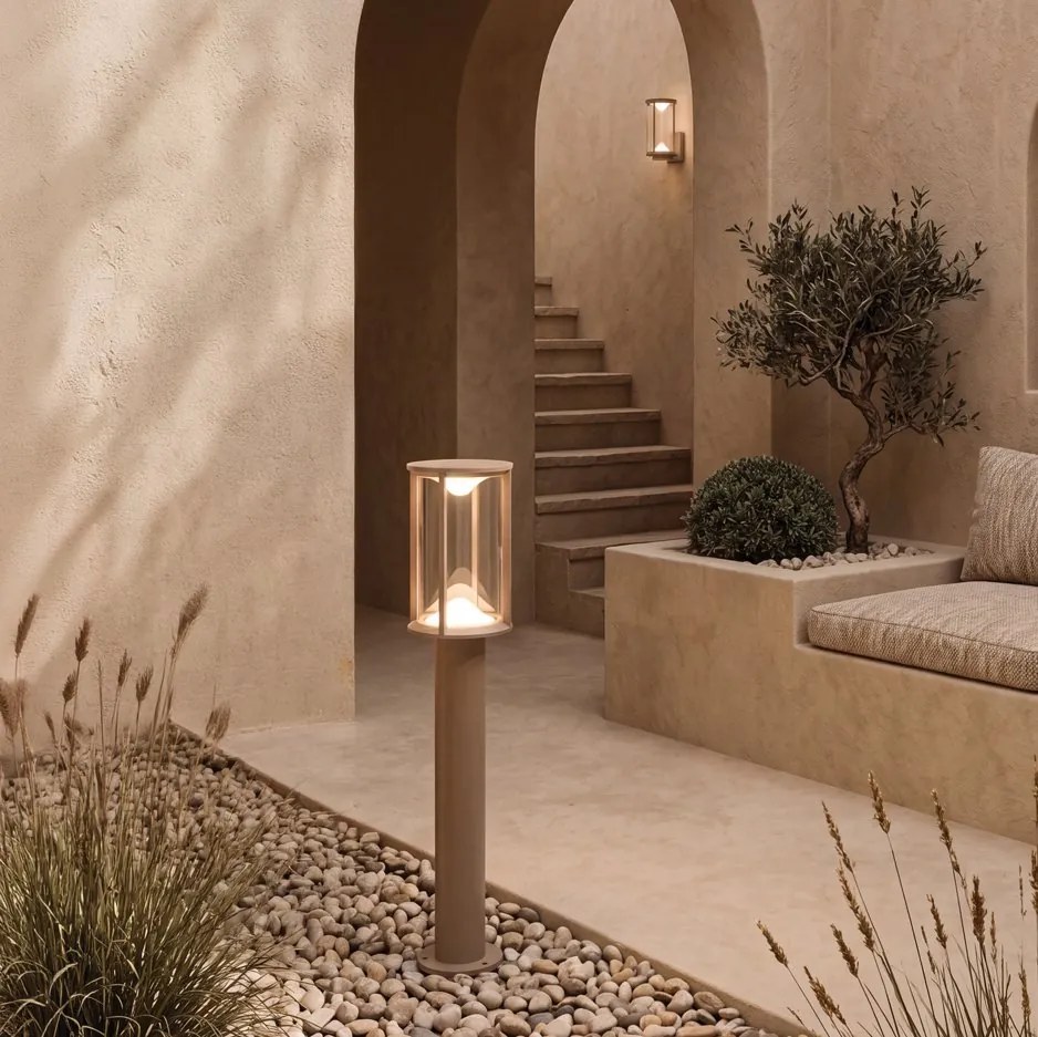 Stalp exterior din aluminiu LED IP65 CURV H-60cm