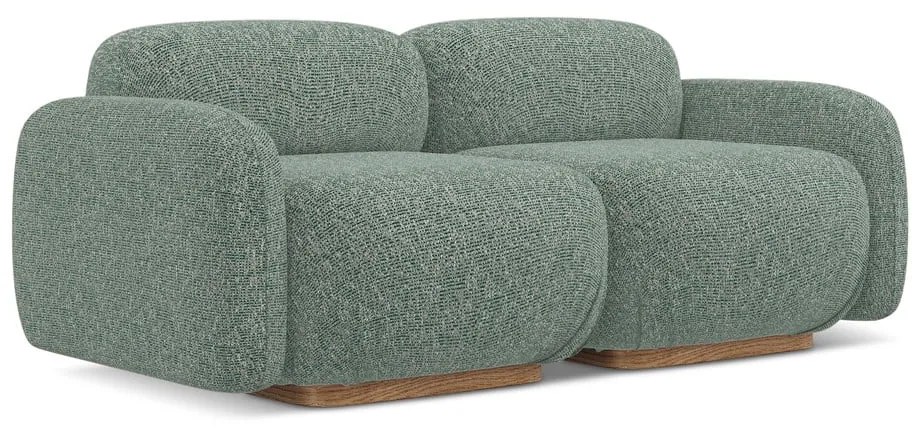 Canapea modulară verde-deschis 190 cm Ailani – Makamii
