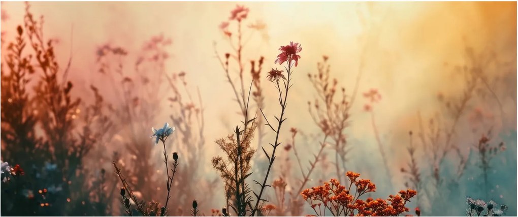 Tablou - Flori sălbatice (120x50 cm)
