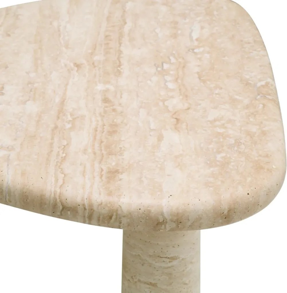 Masuta realizata manual din travertin Larino S