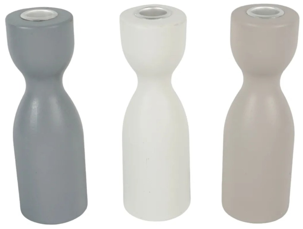 Suport de lumanare din lemn TORNE 18 cm - mai multe culori