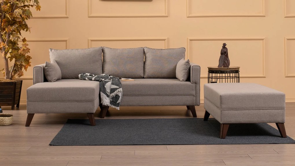 Canapea extensibilă de colț Bella Corner Sofa Left 2 - Cream