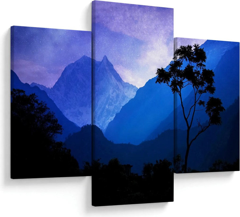 Tablou - Cerul de noapte din Nepal (90x60 cm)