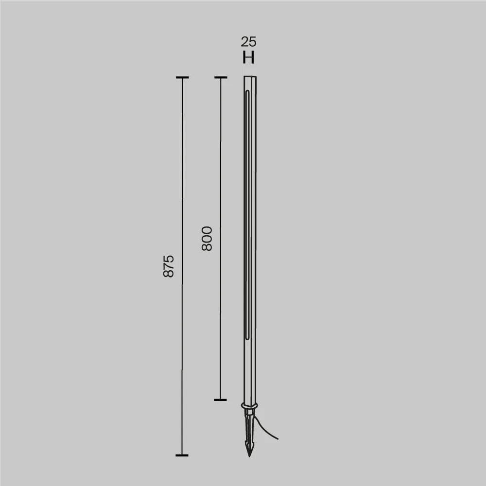 Stalp LED cu tarus iluminat exterior IP65 Pole 80cm