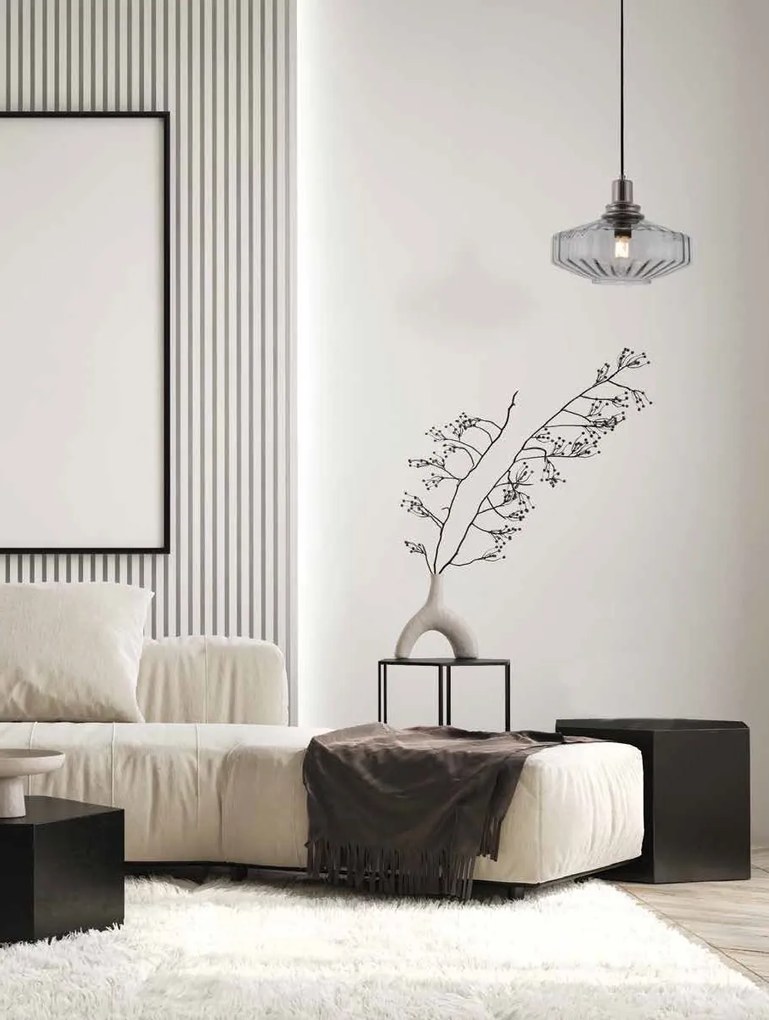 Pendul design decorativ Zenia fumuriu