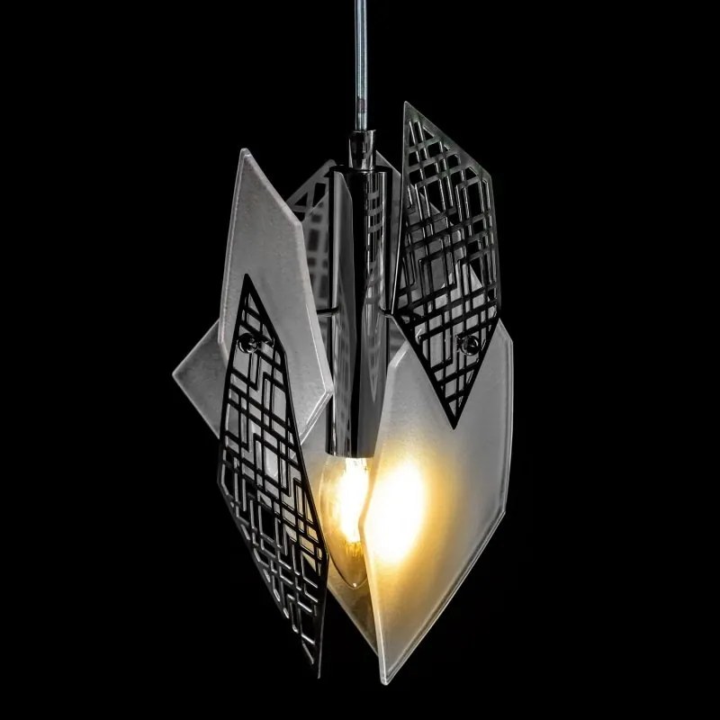 Lustra cu 3 pendule moderna design LUX realizata manual POLYGON