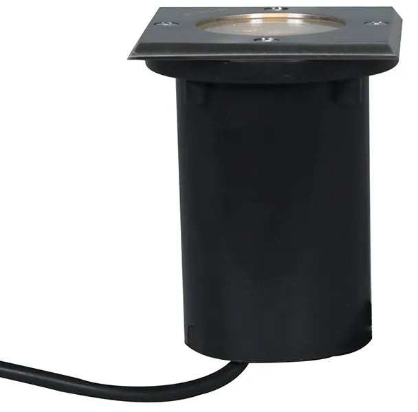 Set de 5 spoturi de sol din oțel IP65 - Basic Square