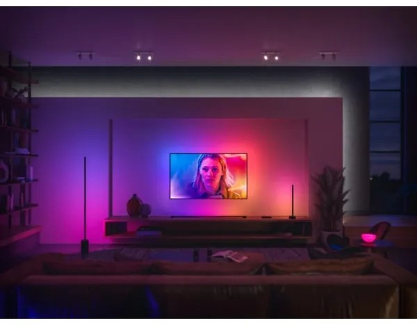 Philips Hue LED RGB lampă de birou dimabilă 12W 230V 2000-6500K negru