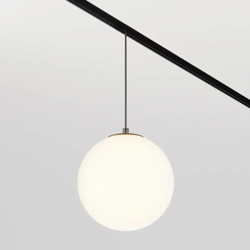 Spot LED suspendat, accesoriu pentru sina magnetica Exility, Luna negru 3000K