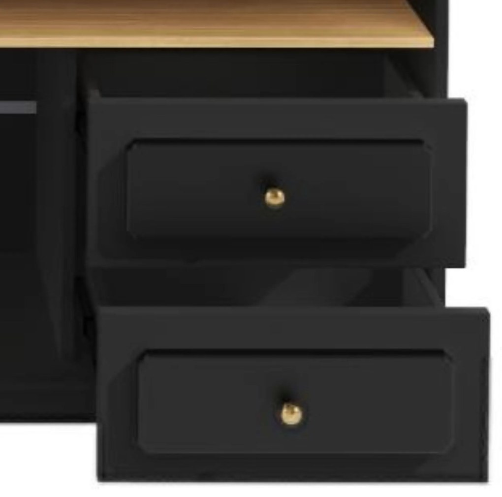 Masă de bar extensibilă cu spațiu de depozitare, Negru | Aosom Romania