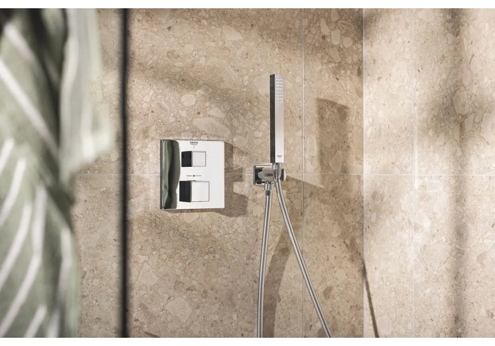 Grohe Precision Cube set de dus ascuns cu termostat da crom 34879000