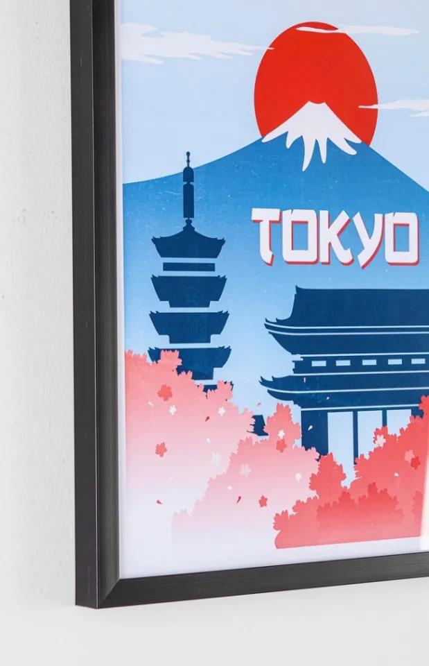 Tablou decorativ multicolor din MDF si plastic, 40x3,2x50 cm, Dovada Tokyo Bizzotto