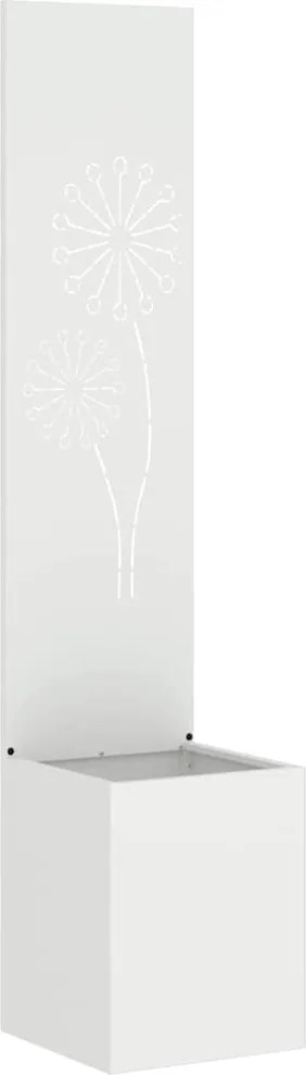 vidaXL Ecran de intimitate pentru grădină Traforaj Alb 32 x 140 cm