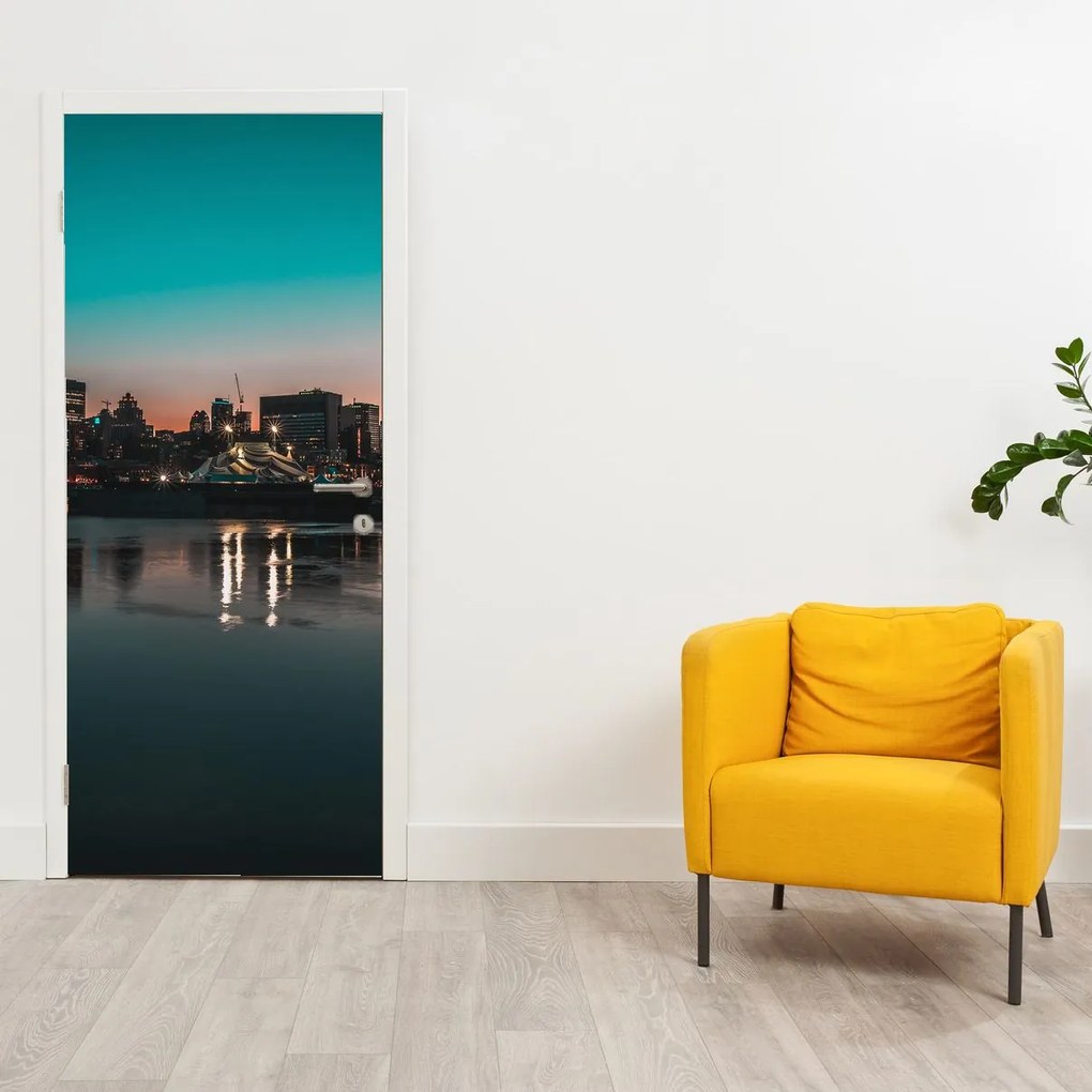 Fototapet pentru ușă - Oraș (95x205cm)