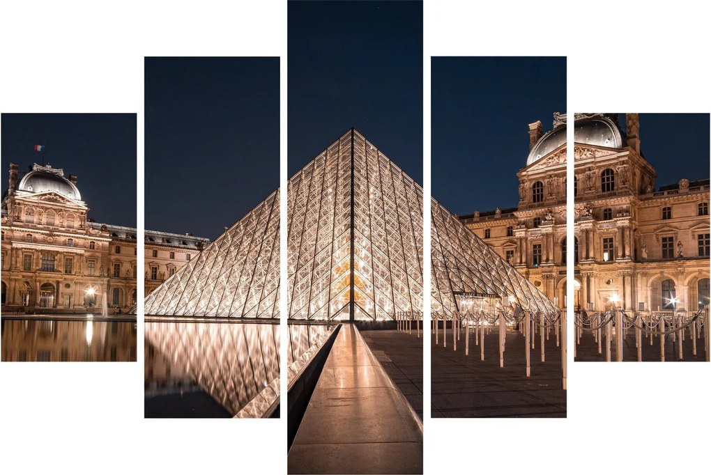 Tablou - Louvre noaptea (150x105 cm)
