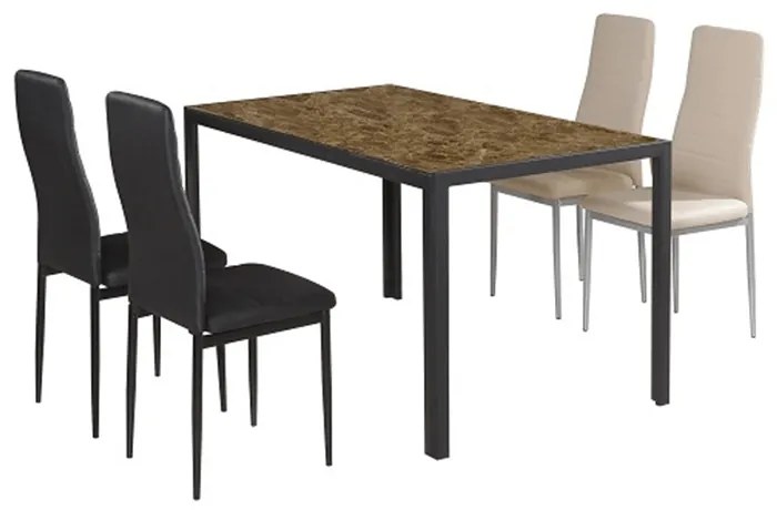 Scaun de sufragerie Collort nova (negru piele ecologică). 772780