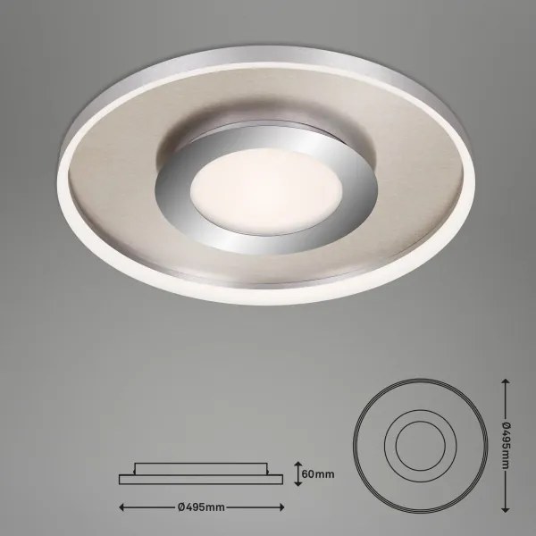 Plafonieră LED dimabilă Briloner 3640-012 FRAME LED/25W/230V 2700-6500K + telecomandă
