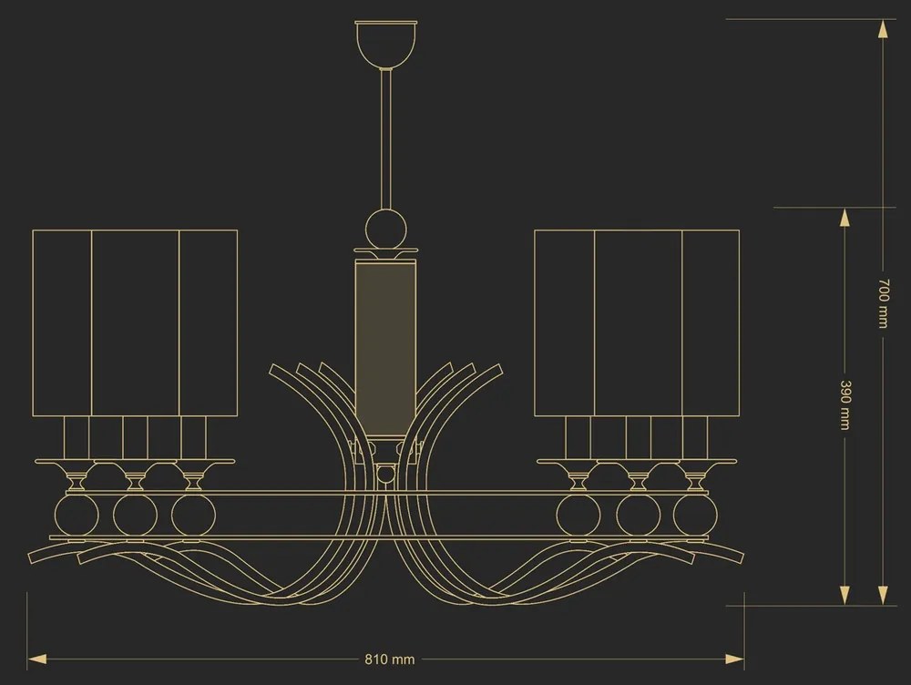 Candelabru 6 brate elegant design clasic Ruta