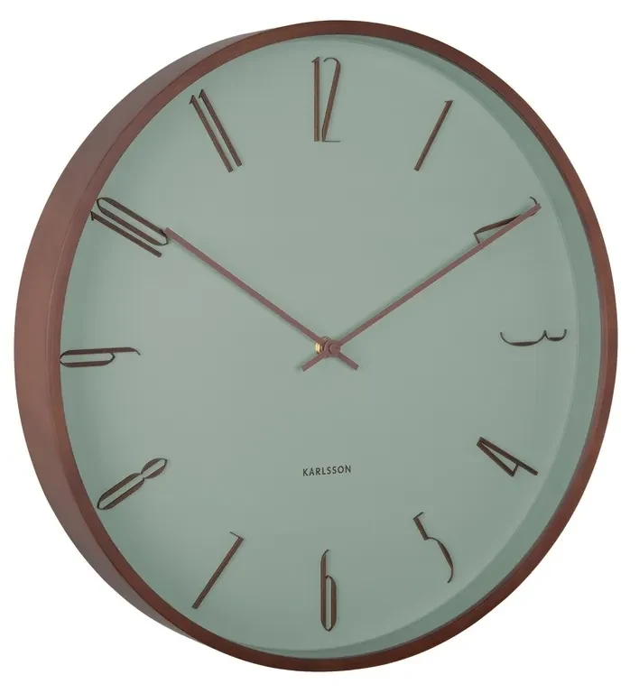 Karlsson 6014GR ceas de perete design verde,diametru 40 cm