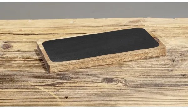 WENKO 55103100 - Tocător BLACK OUTDOOR KITCHEN, 30 x 15 cm, maro/gri